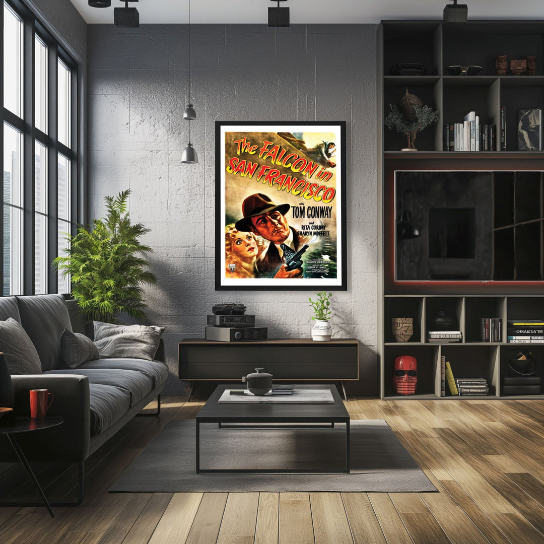 "Falcon In San Francisco" (1945) Framed Movie Poster
