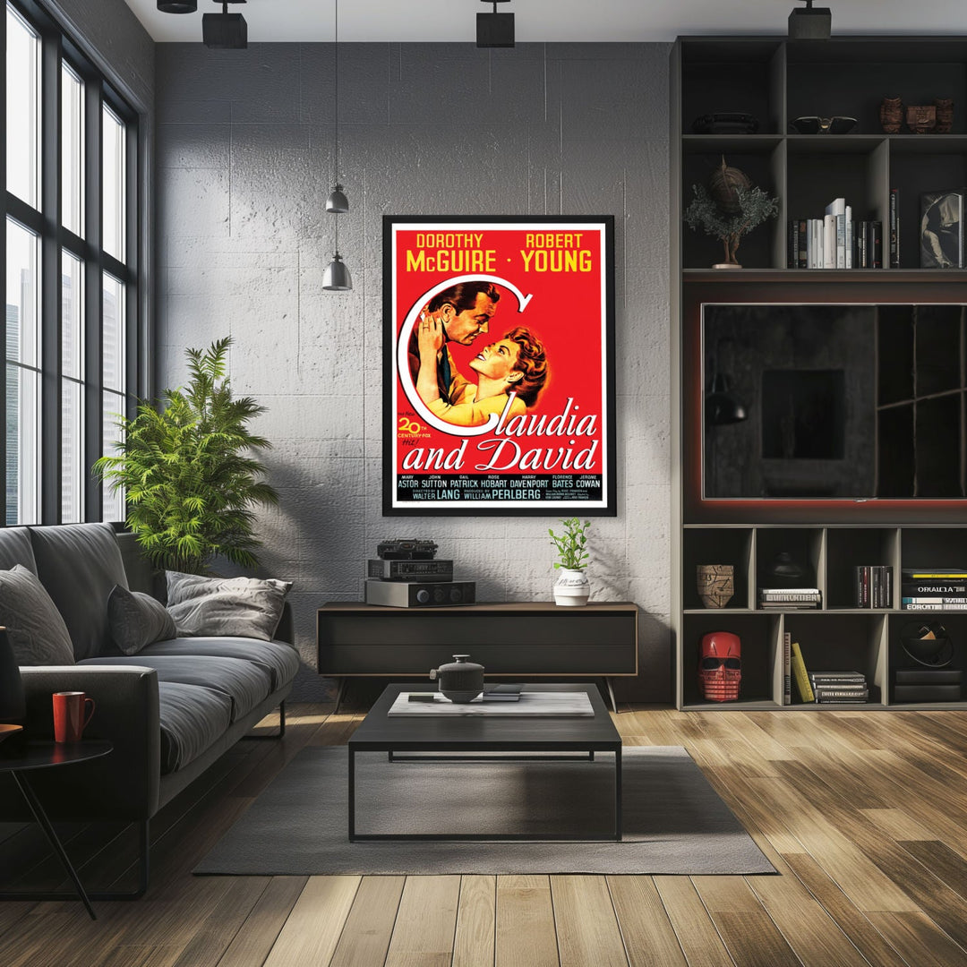"Claudia And David" (1946) Framed Movie Poster