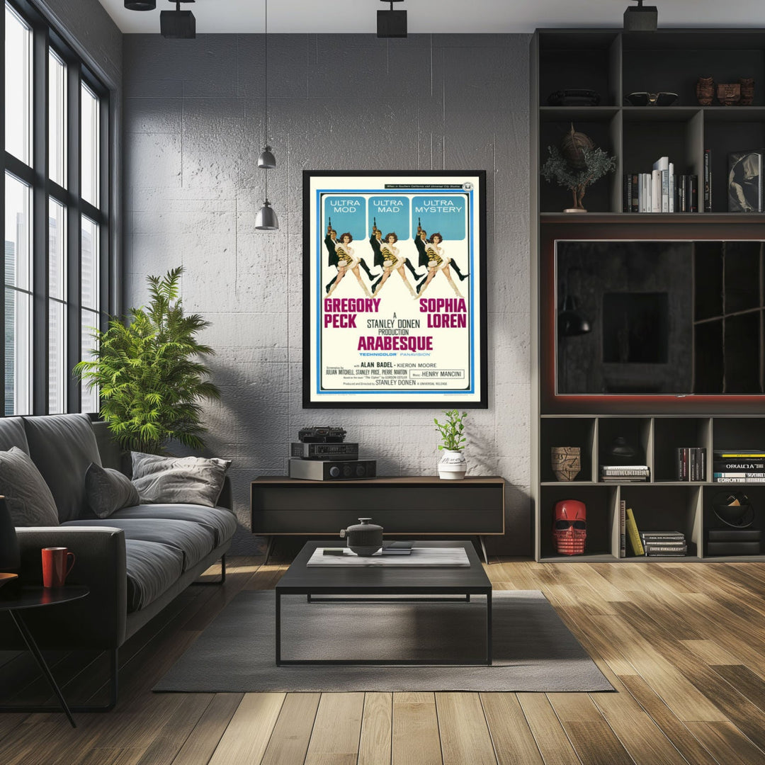 "Arabesque" (1966) Framed Movie Poster