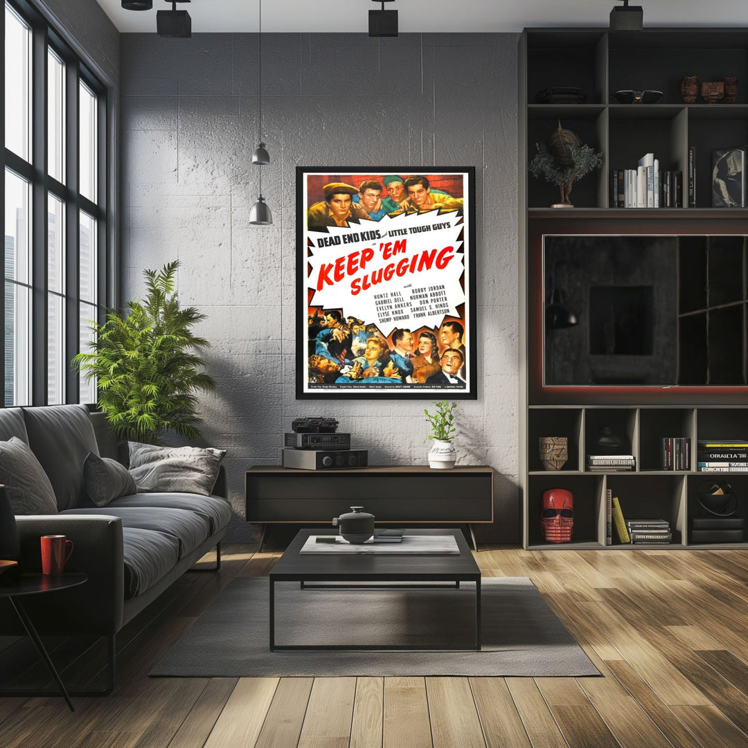 "Keep 'Em Slugging" (1943) Framed Movie Poster