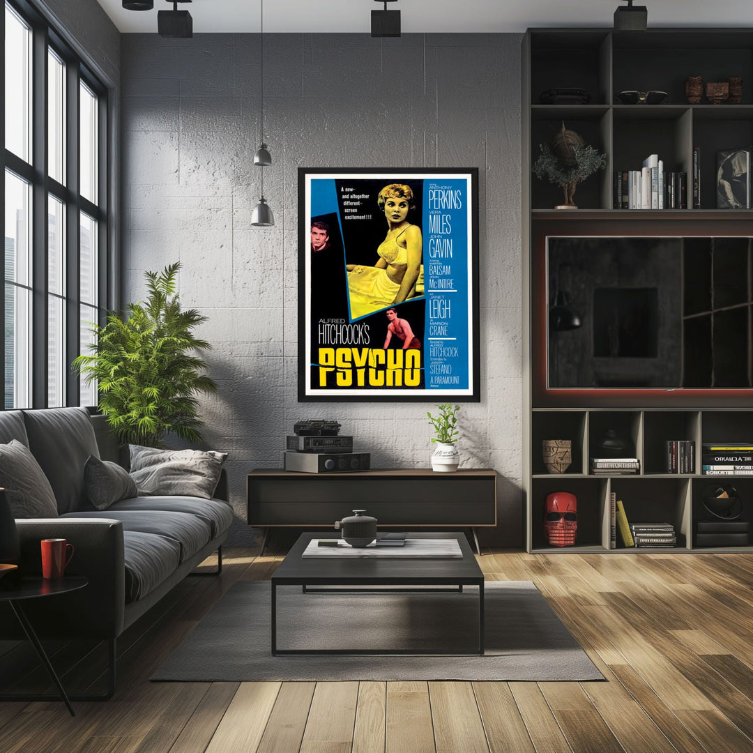 "Psycho" (1960) Framed Movie Poster