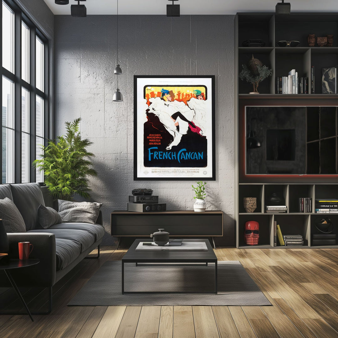 "French Cancan" (1954) Framed Movie Poster