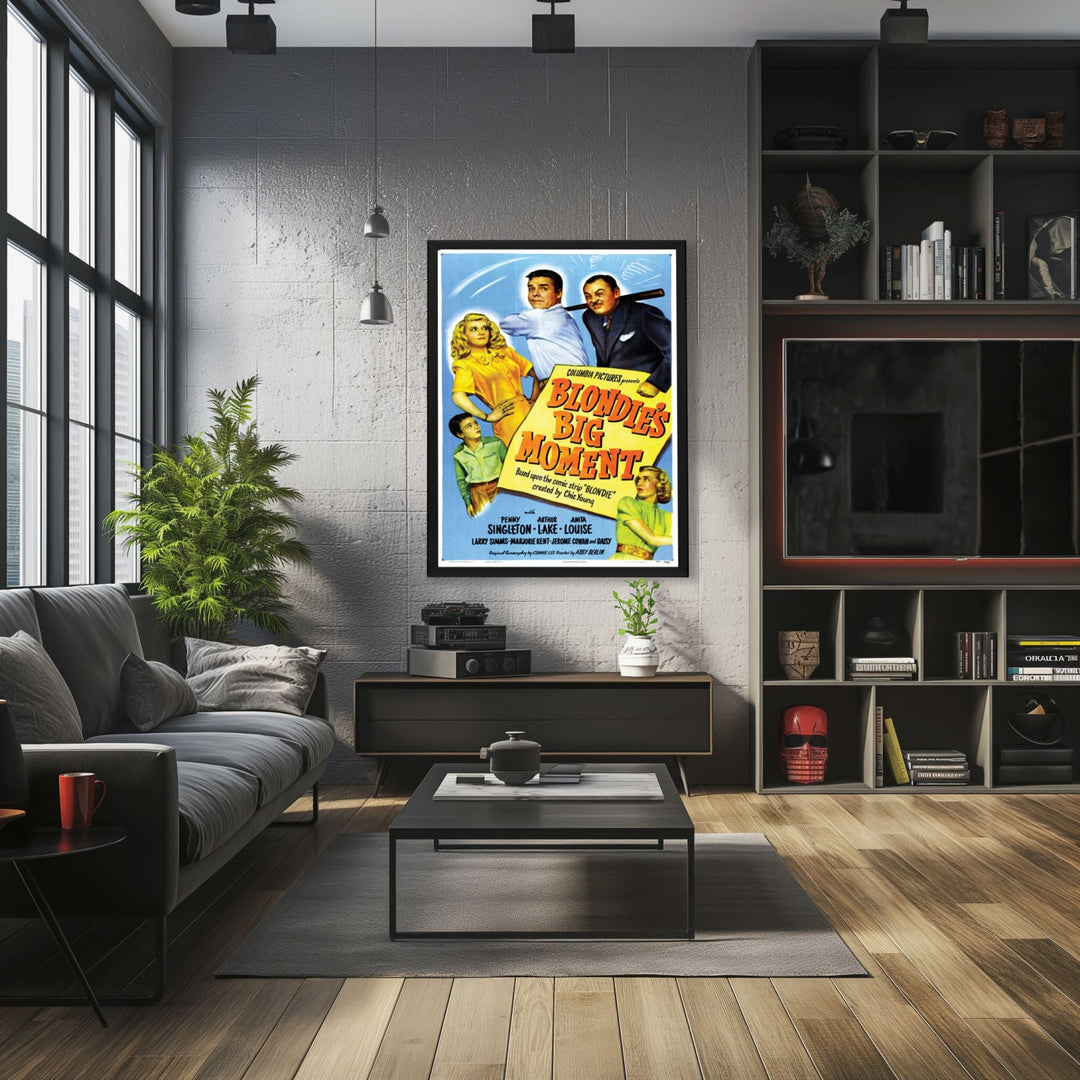 "Blondie's Big Moment" (1947) Framed Movie Poster