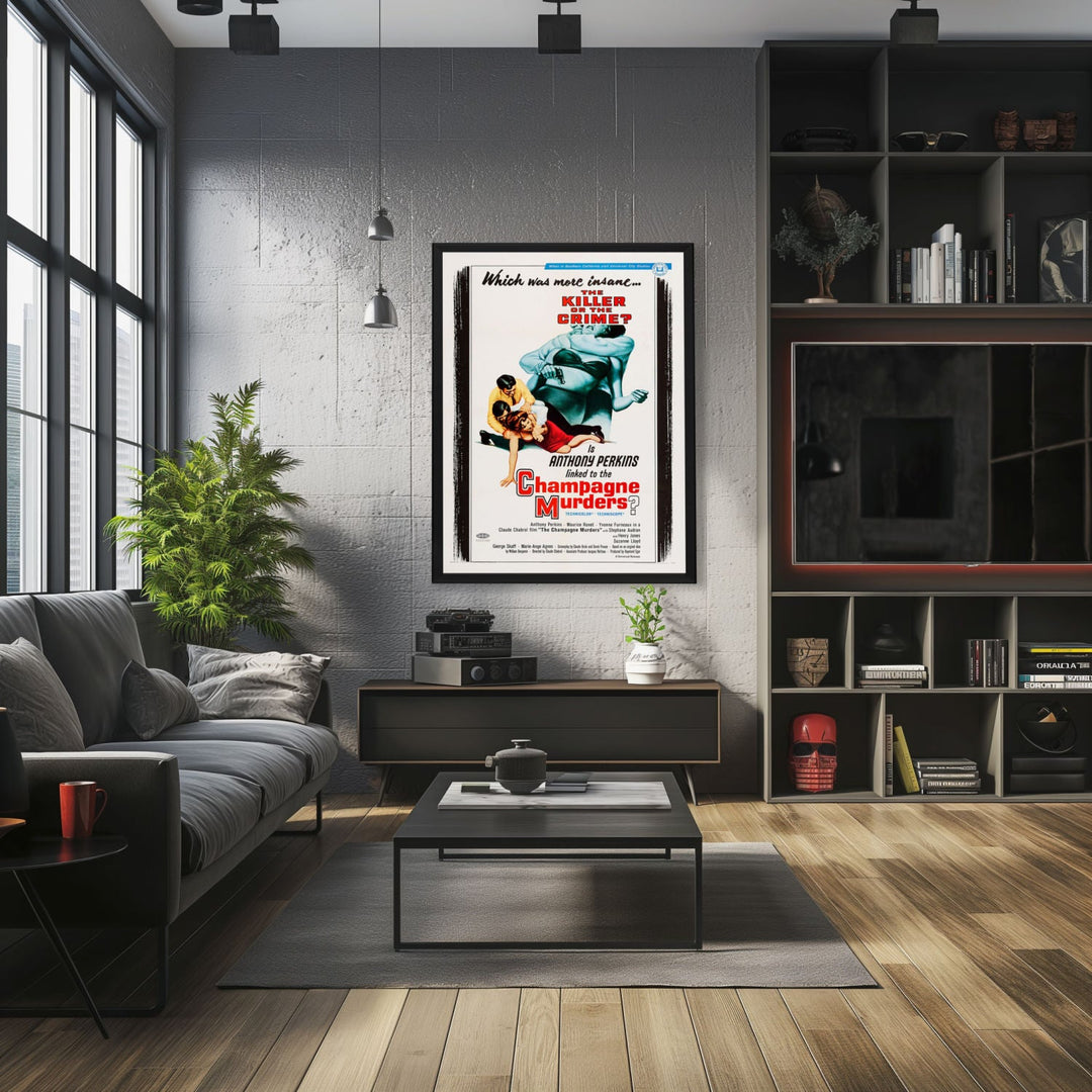 "Champagne Murders" (1967) Framed Movie Poster