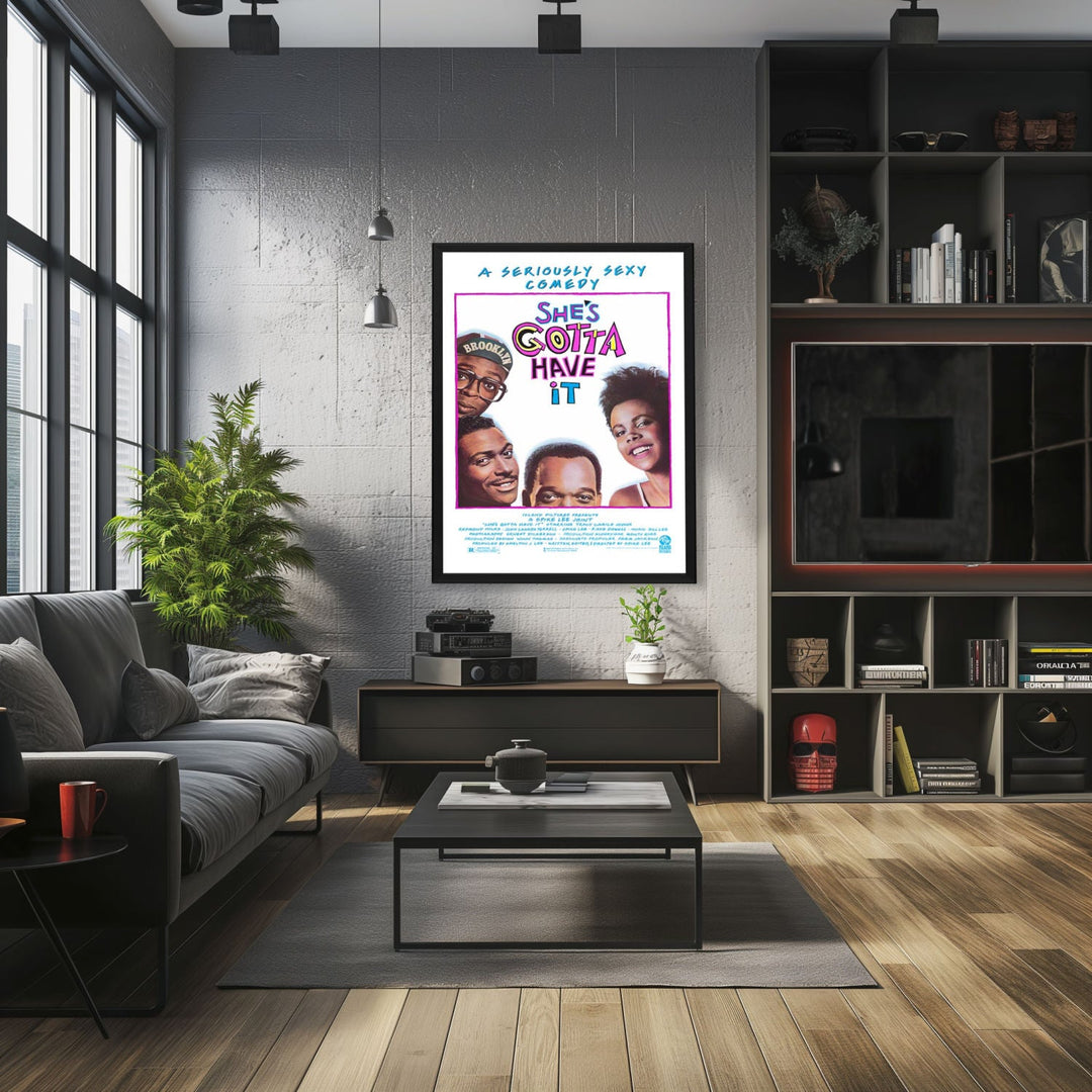 "She's Gotta Have It" (1986) Framed Movie Poster