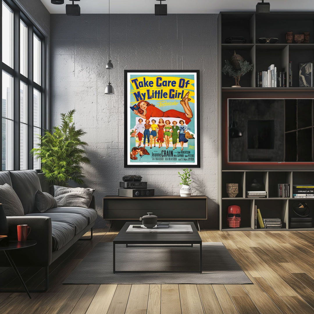"Take Care Of My Little Girl" (1951) Framed Movie Poster