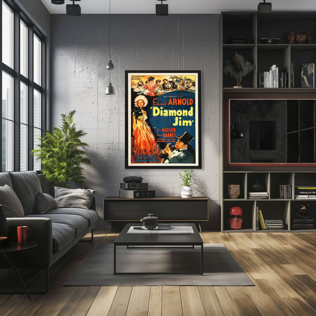 "Diamond Jim" (1935) Framed Movie Poster
