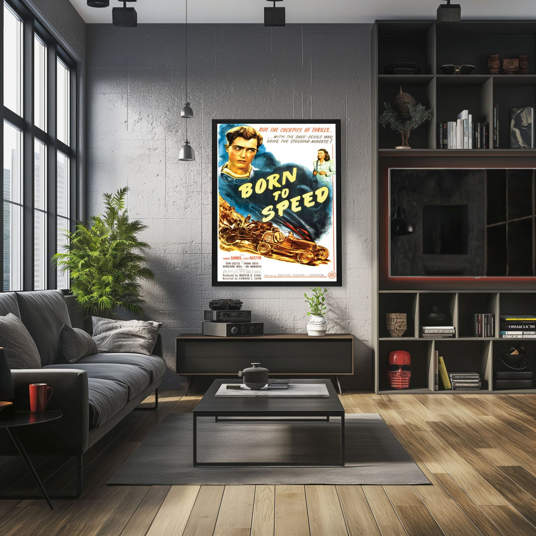 "Born To Speed" (1947) Framed Movie Poster