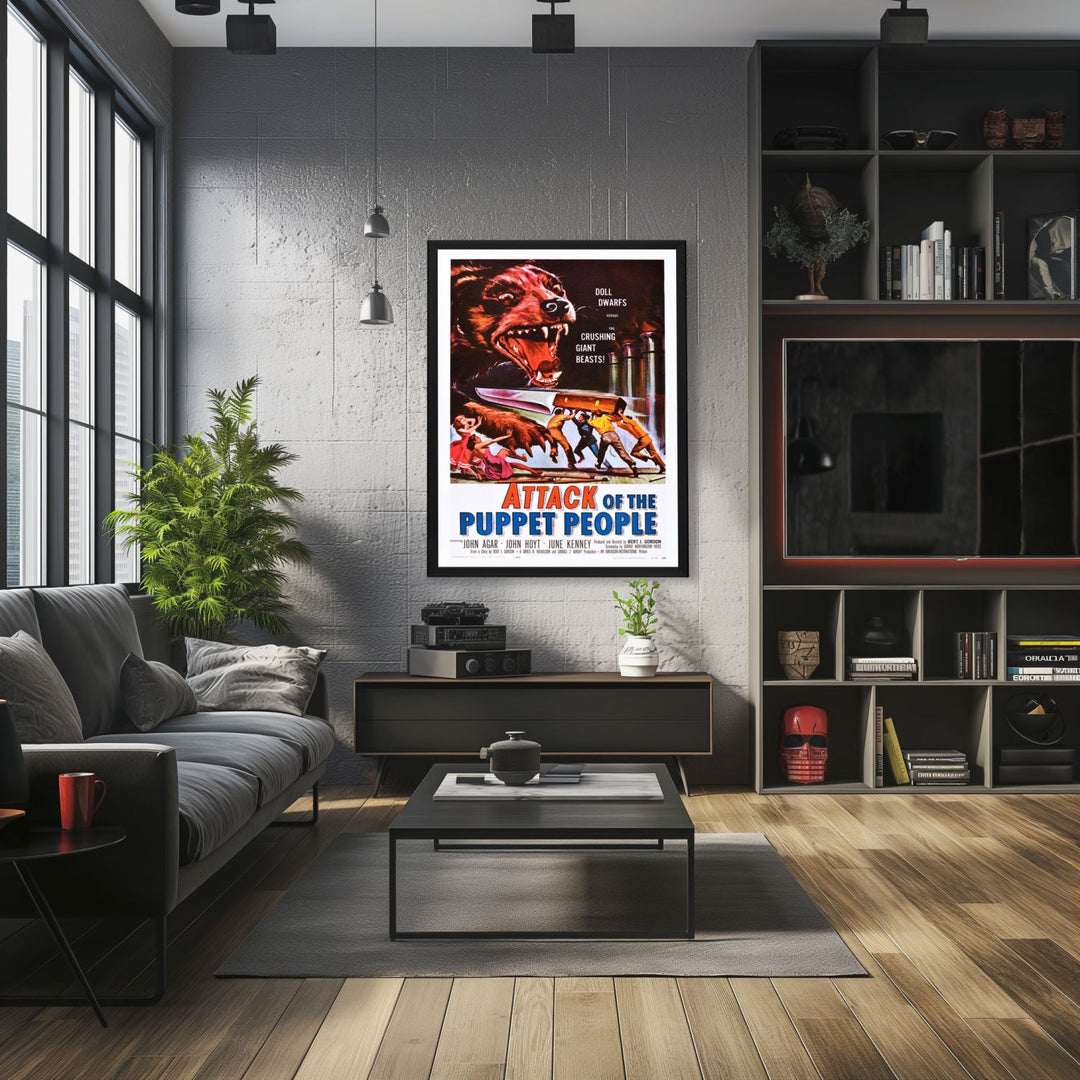 "Attack Of The Puppet People" (1958) Framed Movie Poster