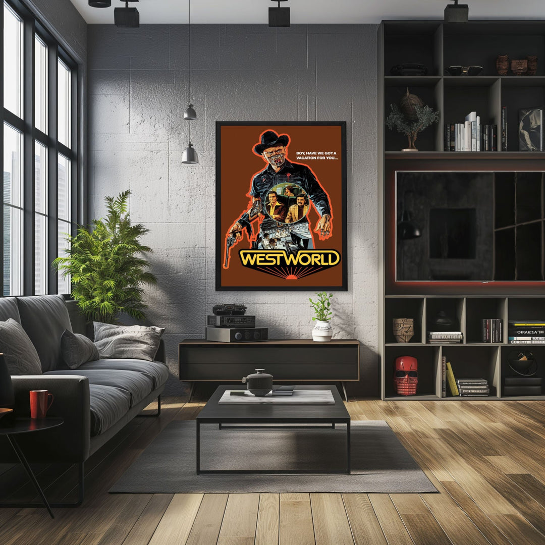 "Westworld" (1973) Framed Movie Poster