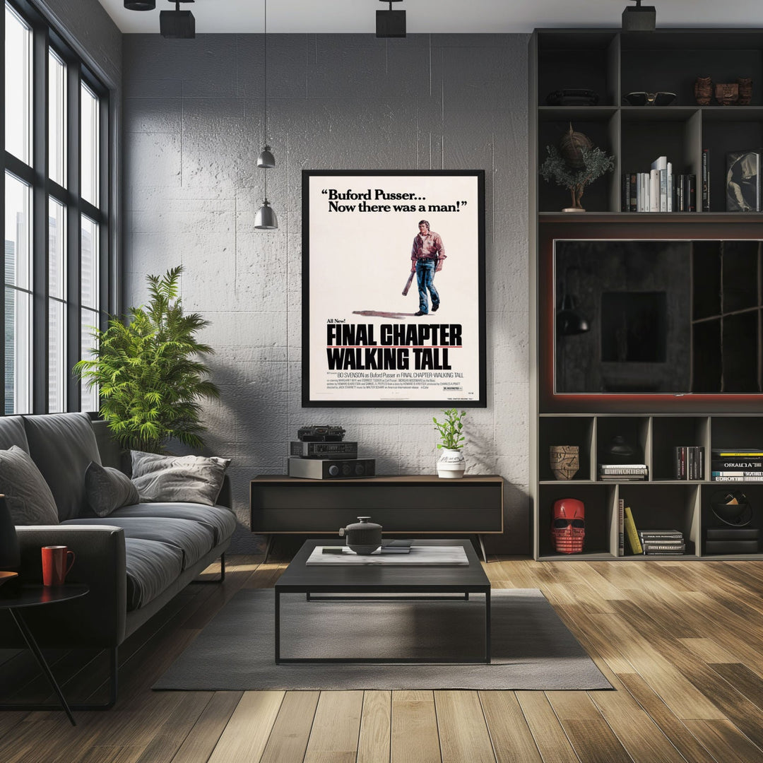 "Final Chapter: Walking Tall" (1977) Framed Movie Poster