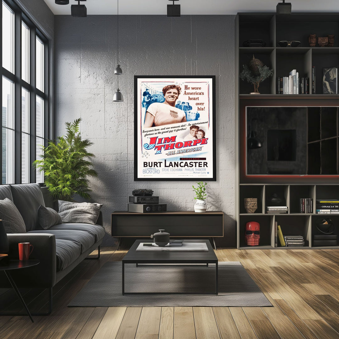 "Jim Thorpe All-American" (1951) Framed Movie Poster