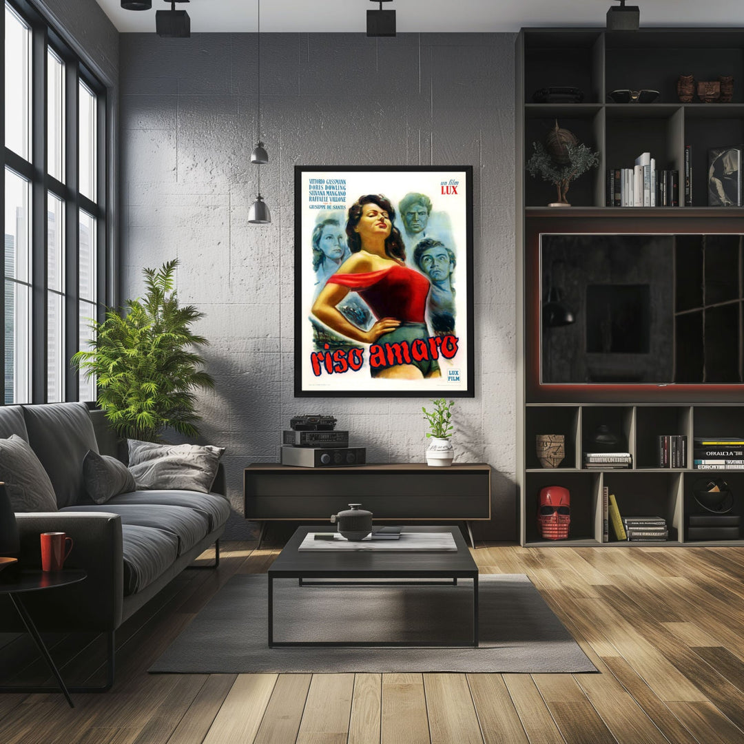 "Bitter Rice" (1948) Framed Movie Poster