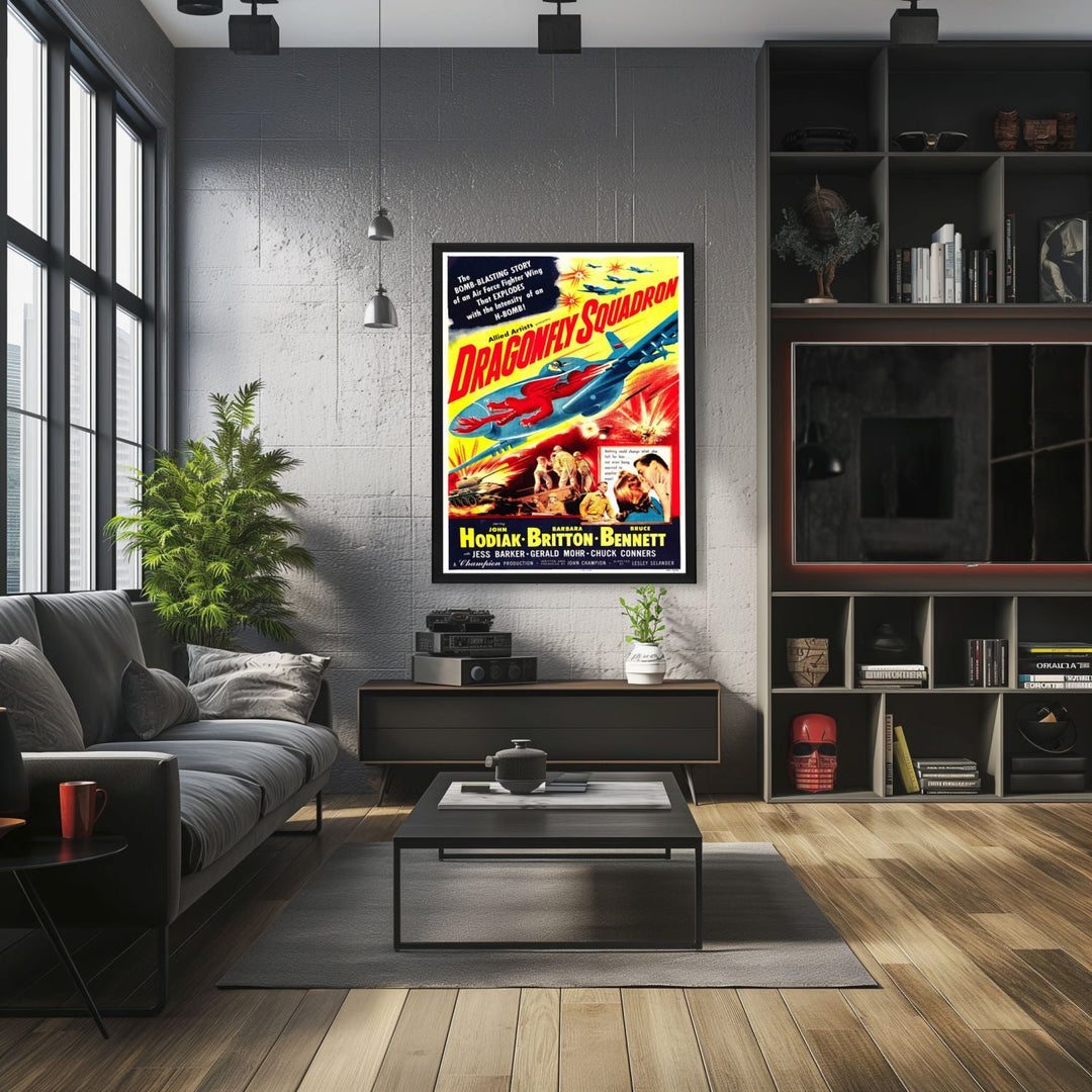 "Dragonfly Squadron" (1954) Framed Movie Poster