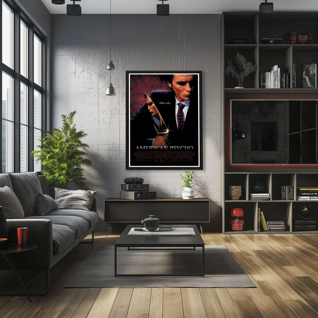 "American Psycho" (2000) Framed Movie Poster