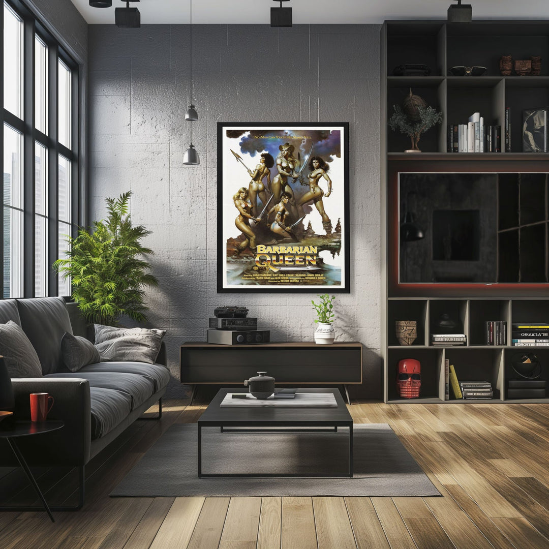 "Barbarian Queen" (1985) Framed Movie Poster