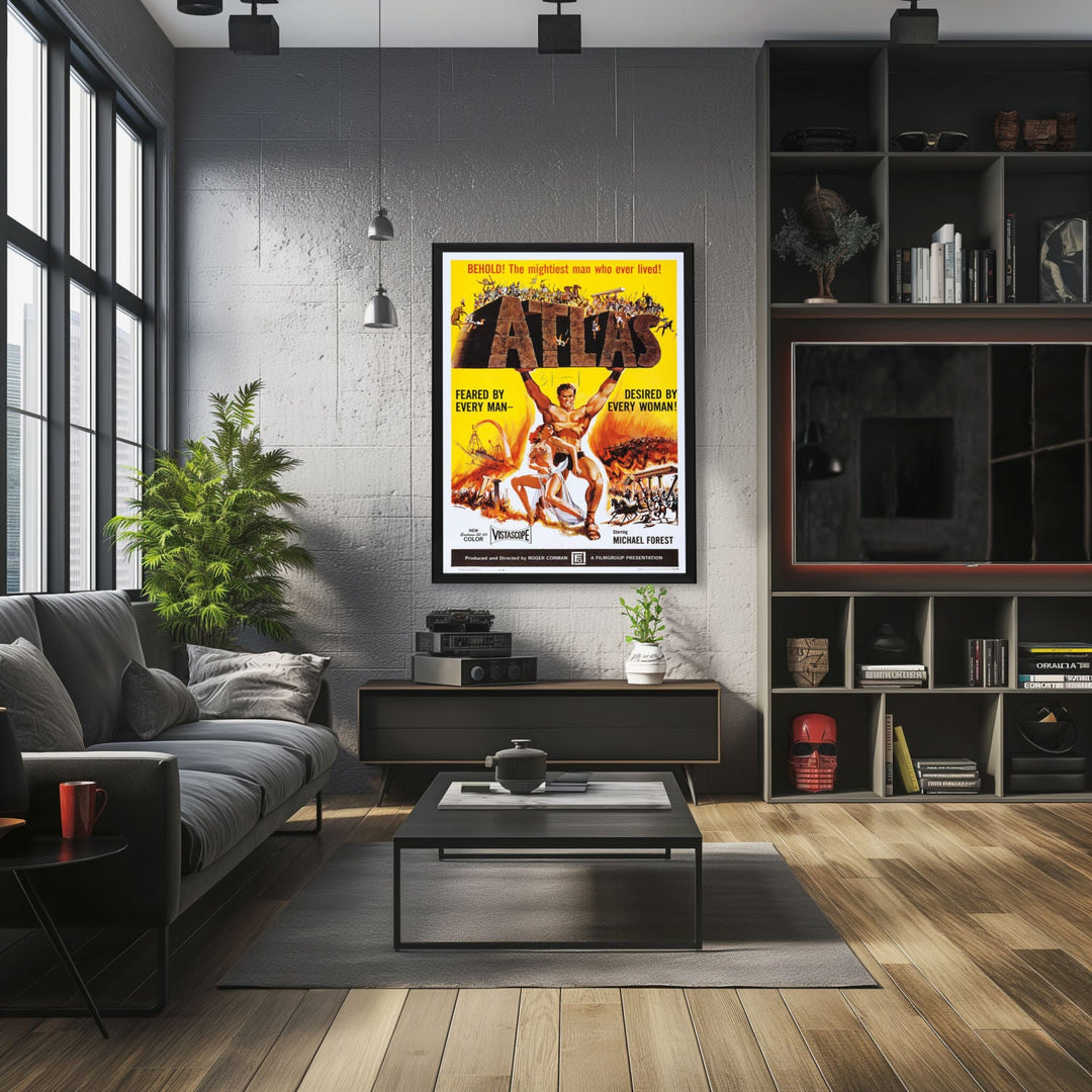 "Atlas" (1961) Framed Movie Poster