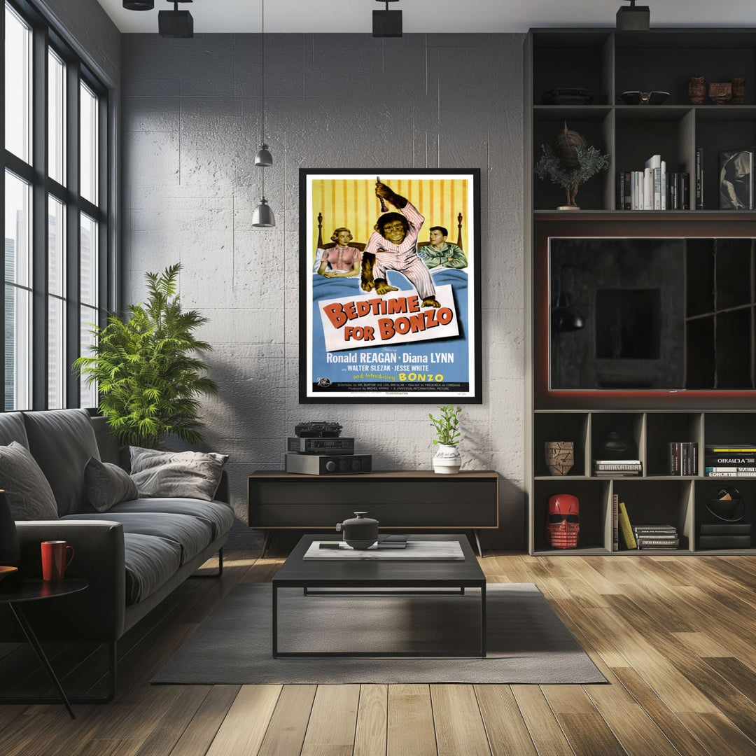 "Bedtime For Bonzo" (1951) Framed Movie Poster