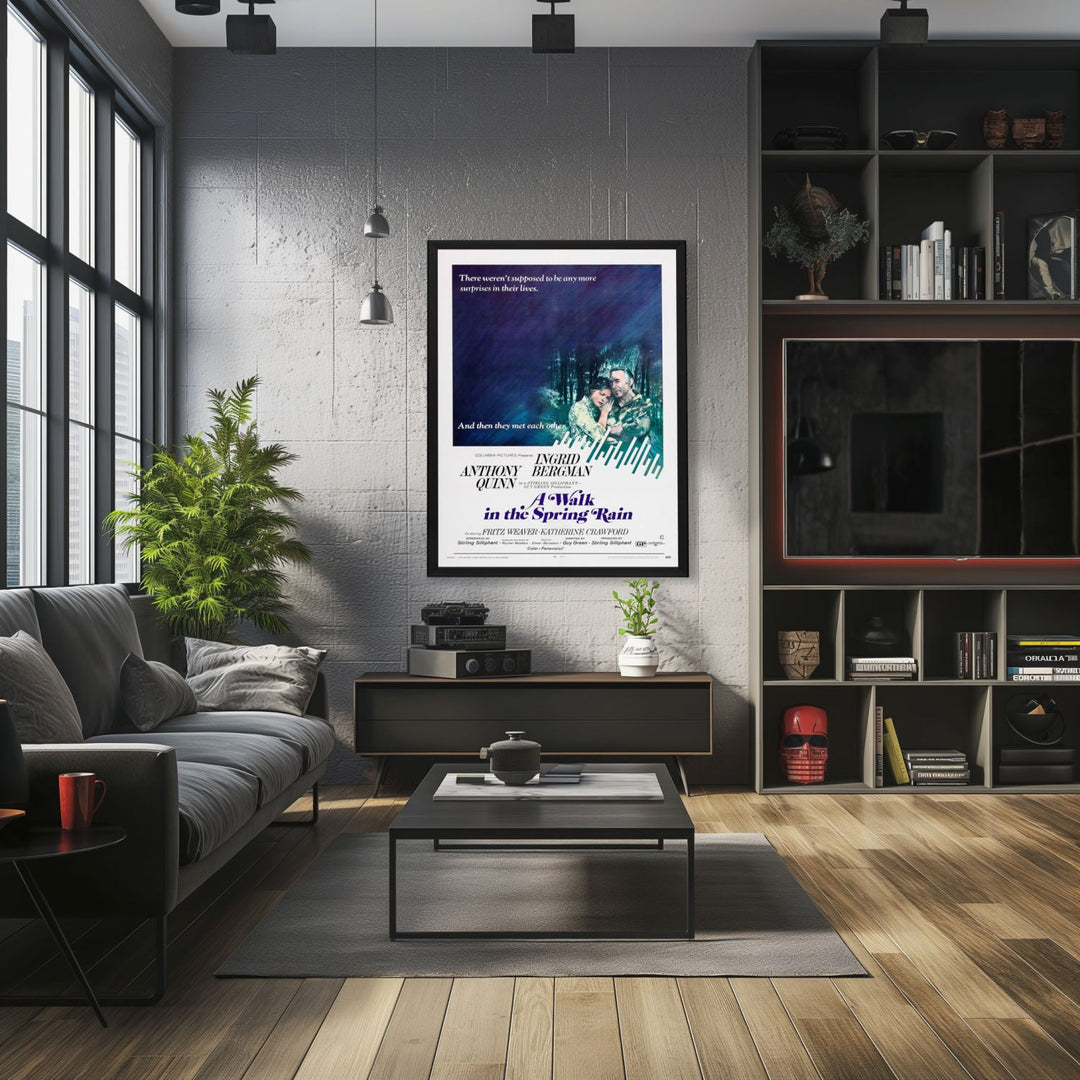 "Walk In The Spring Rain" (1970) Framed Movie Poster