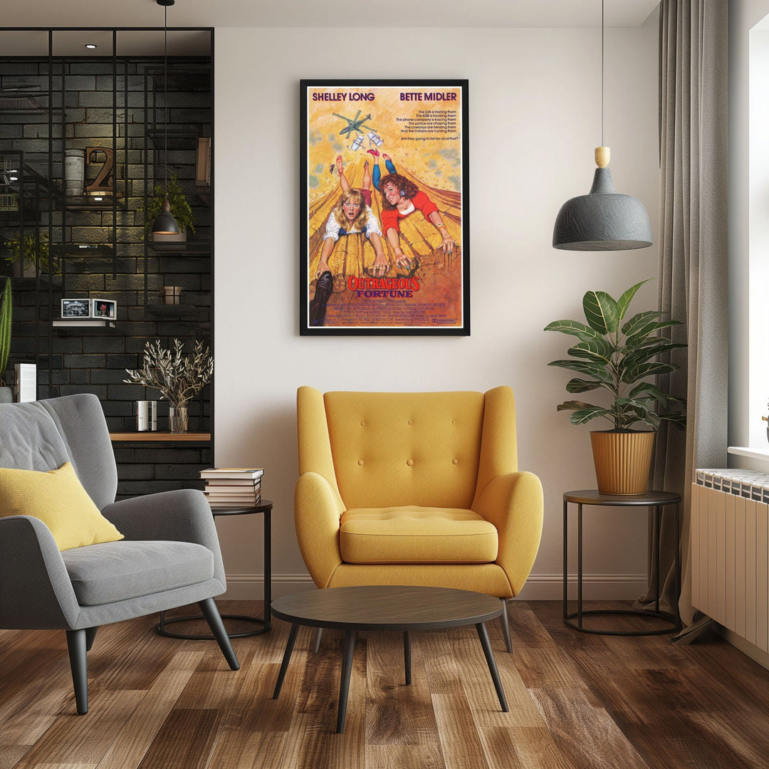 "Outrageous Fortune" Framed Movie Poster