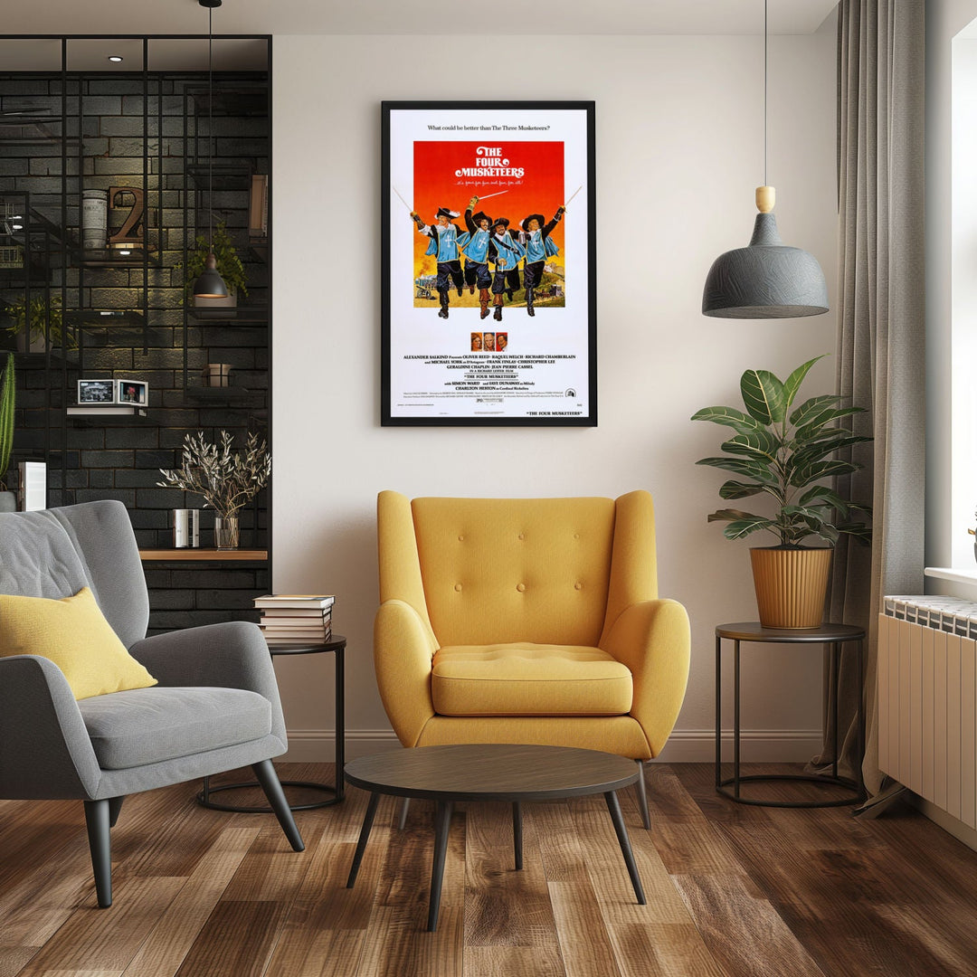 "Four Musketeers" (1974) Framed Movie Poster