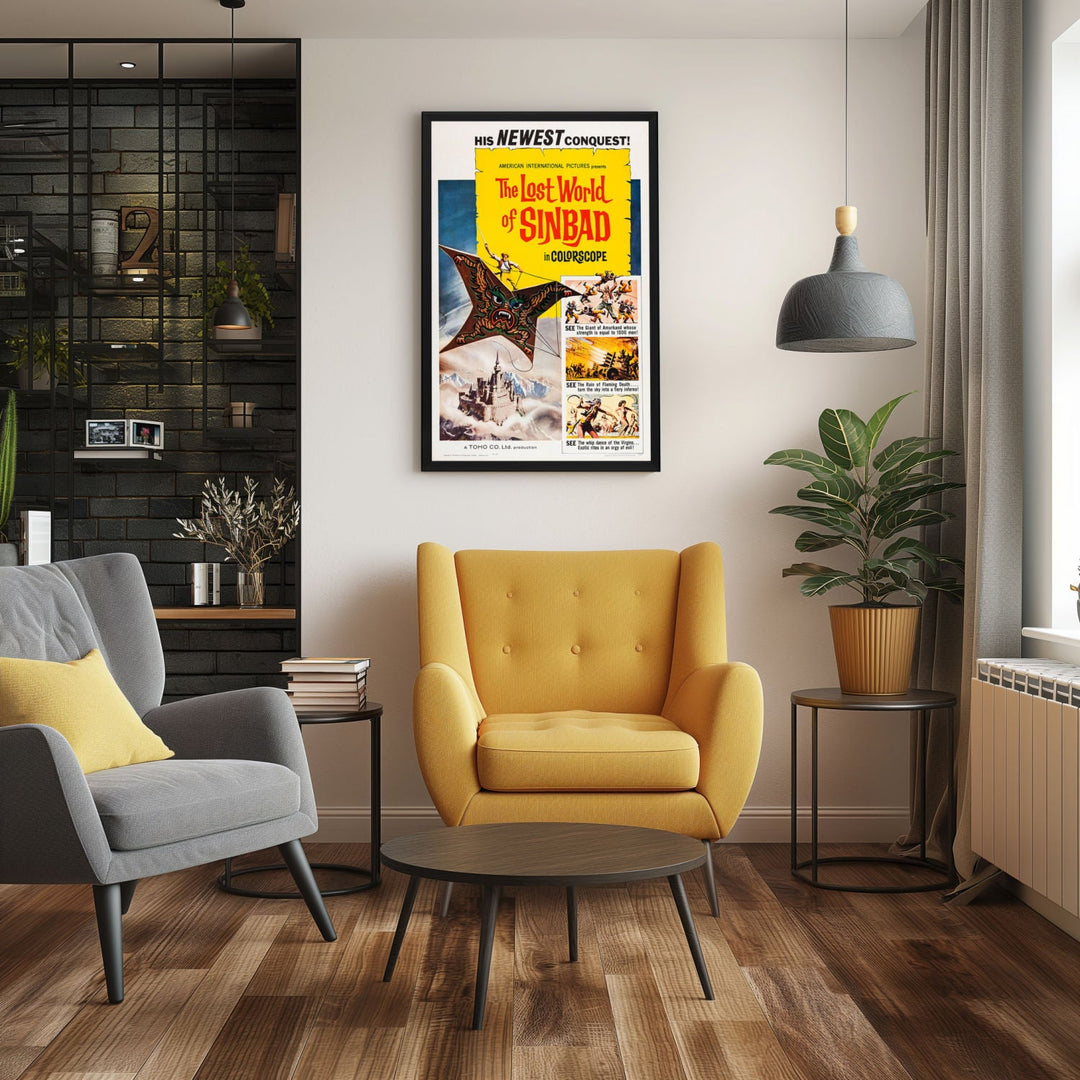 "Lost World Of Sinbad" (1963) Framed Movie Poster