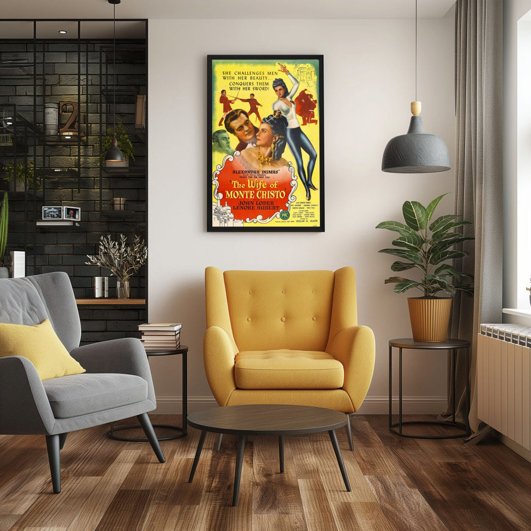 "Wife Of Monte Cristo" (1946) Framed Movie Poster