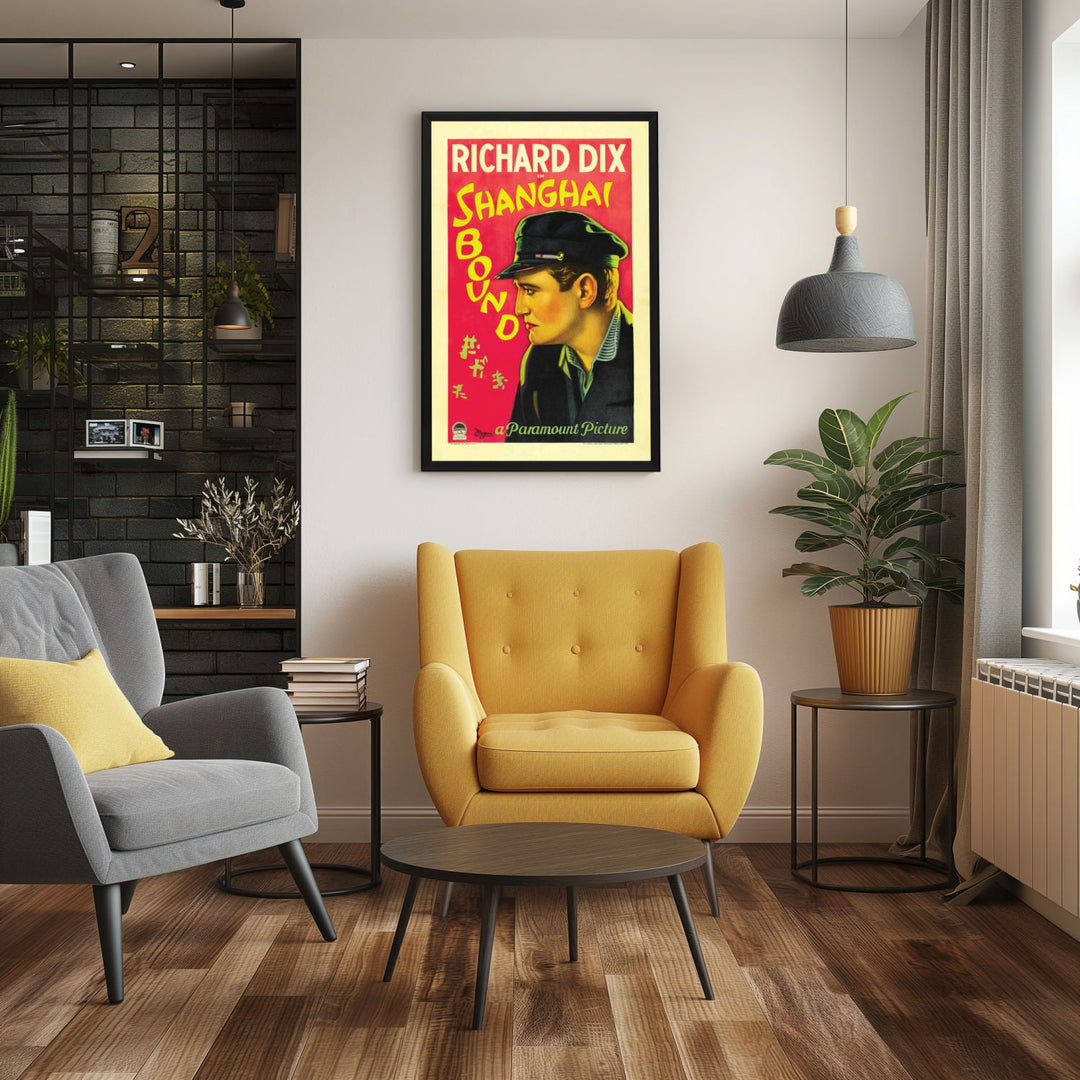 "Shanghai Bound" (1927) Framed Movie Poster