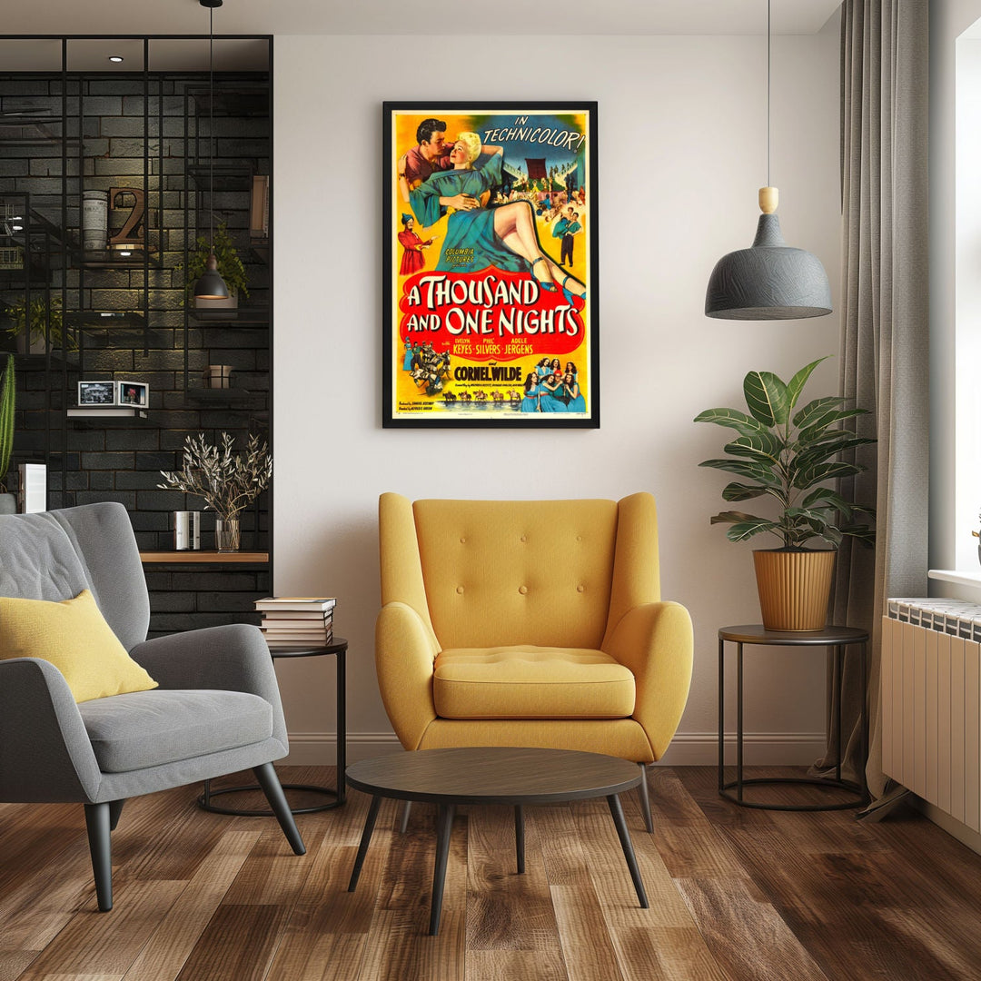 "Thousand And One Nights" (1945) Framed Movie Poster