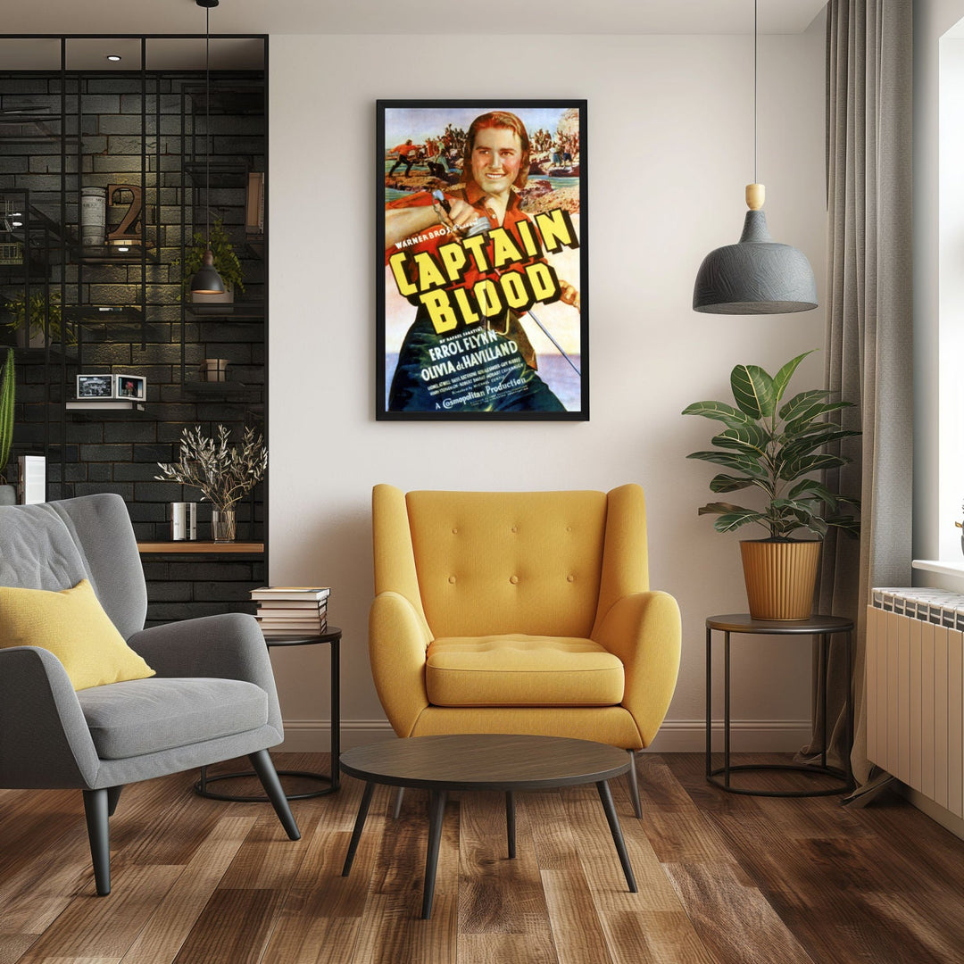 "Captain Blood" (1935) Framed Movie Poster