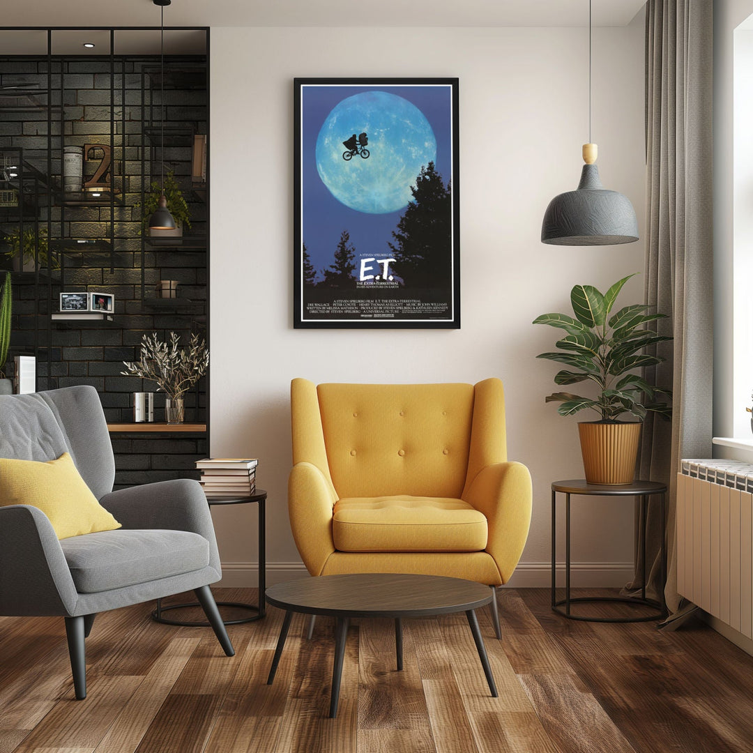 "E.T. The Extra-Terrestrial" Framed Movie Poster