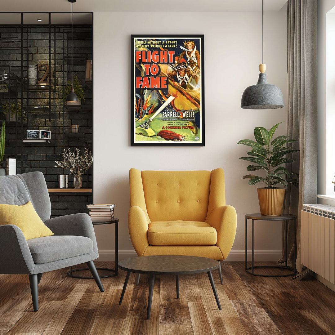 "Flight To Fame" (1938) Framed Movie Poster