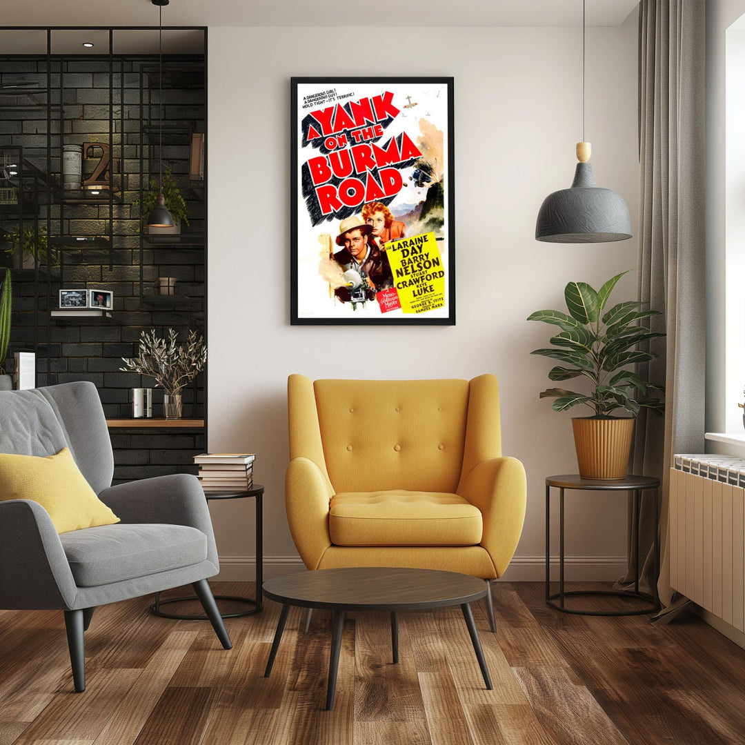 "Yank On The Burma Road" (1942) Framed Movie Poster