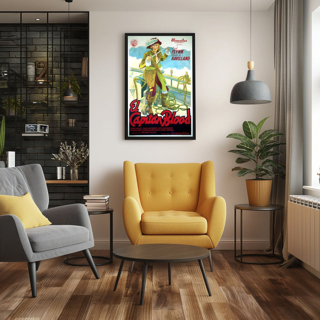 "Captain Blood" (1935) Framed Movie Poster