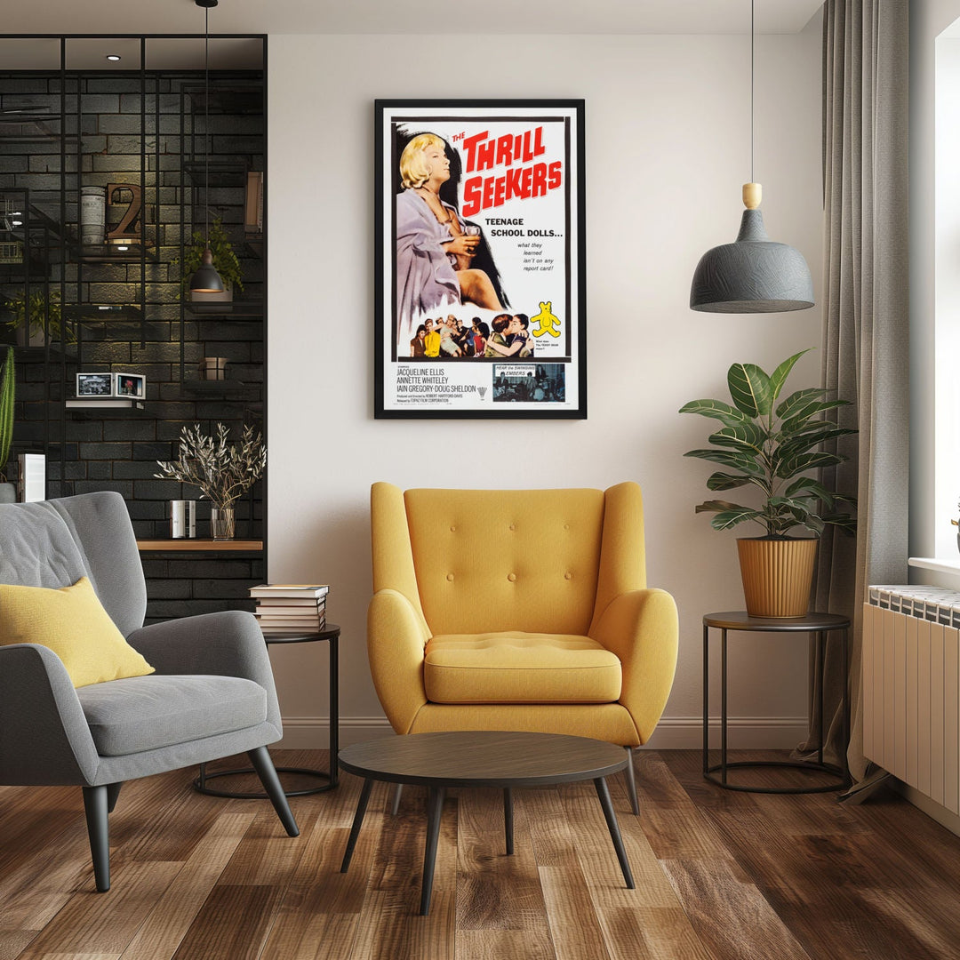 "Thrill Seekers" (1963) Framed Movie Poster