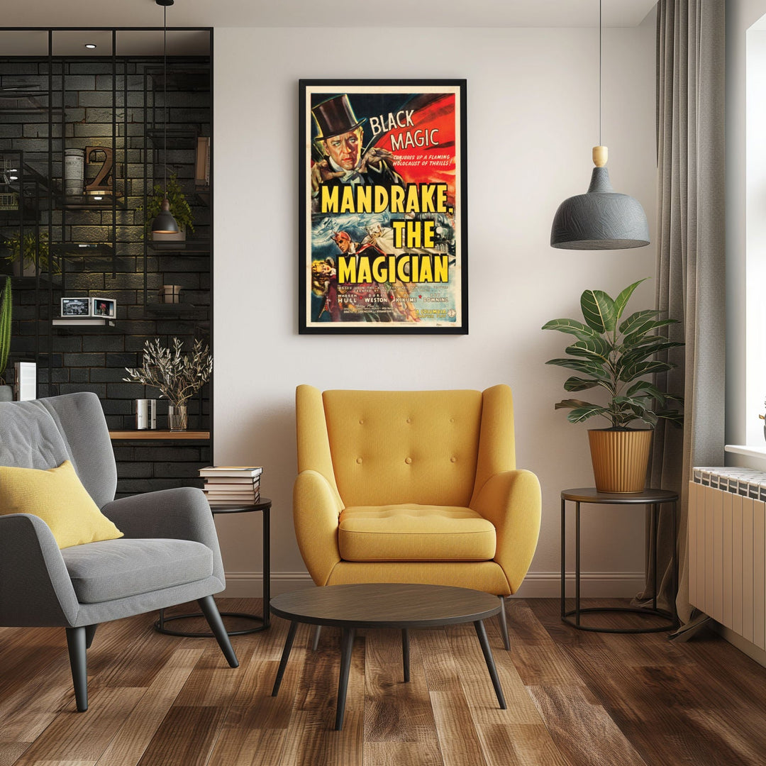 "Mandrake The Magician" (1939) Framed Movie Poster