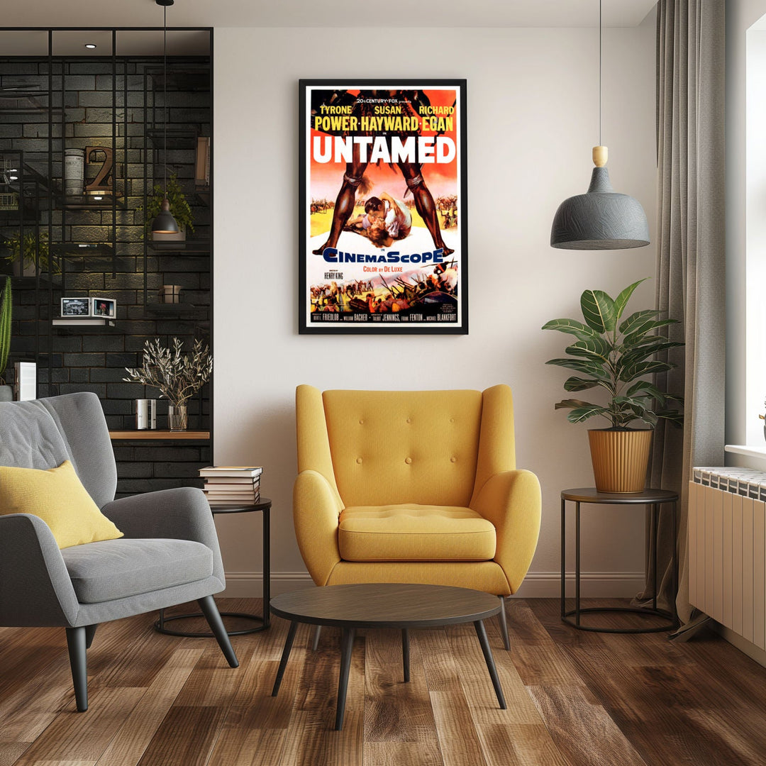 "Untamed" (1955) Framed Movie Poster