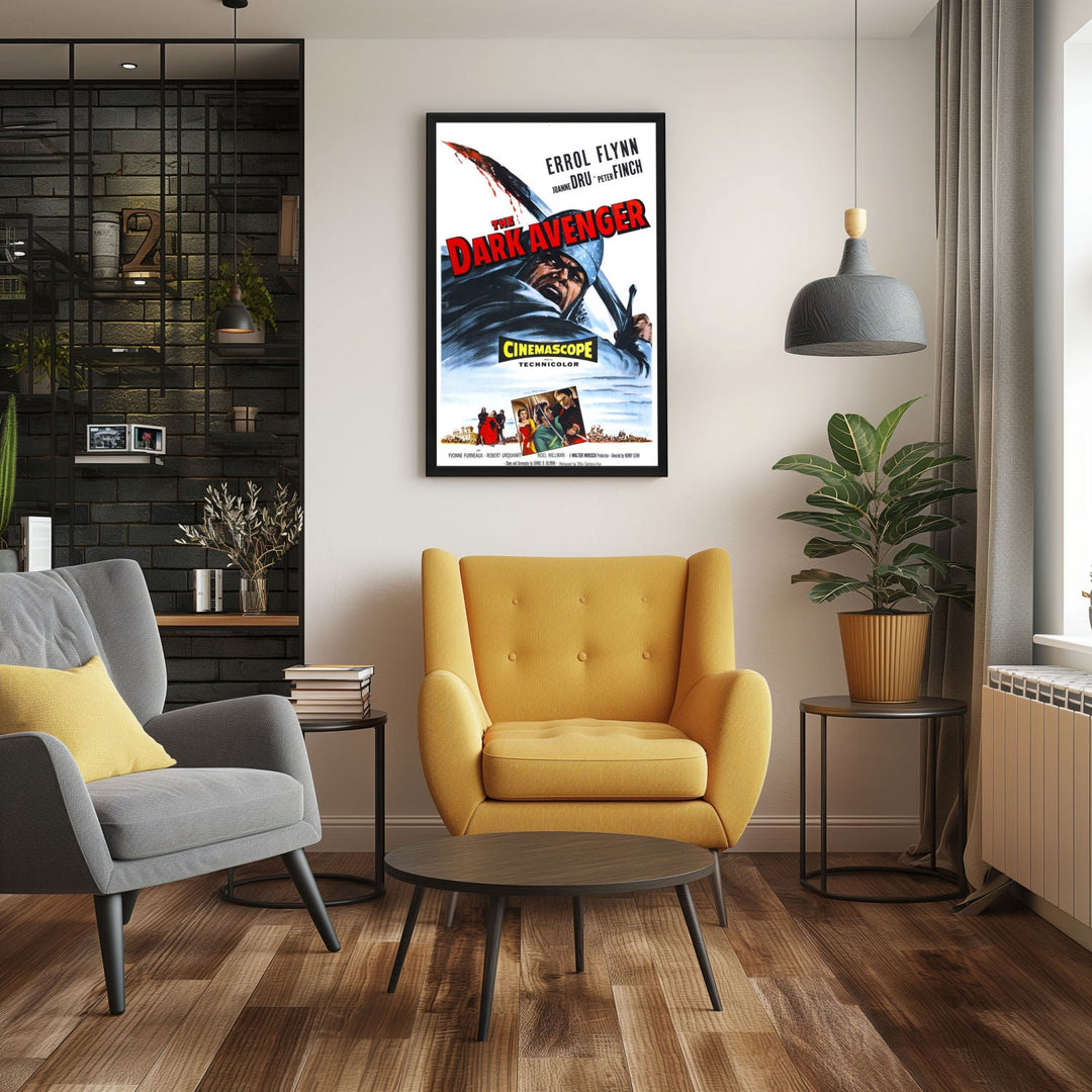 "Dark Avenger" (1955) Framed Movie Poster