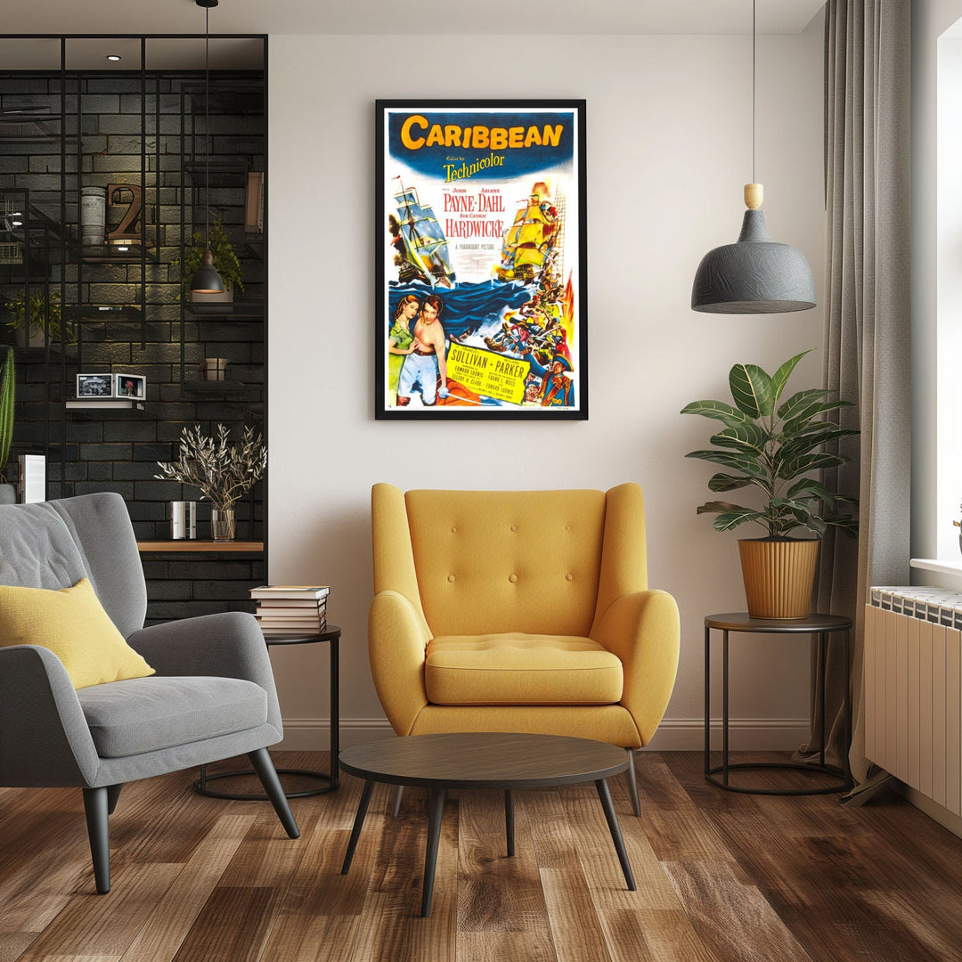 "Caribbean" (1952) Framed Movie Poster