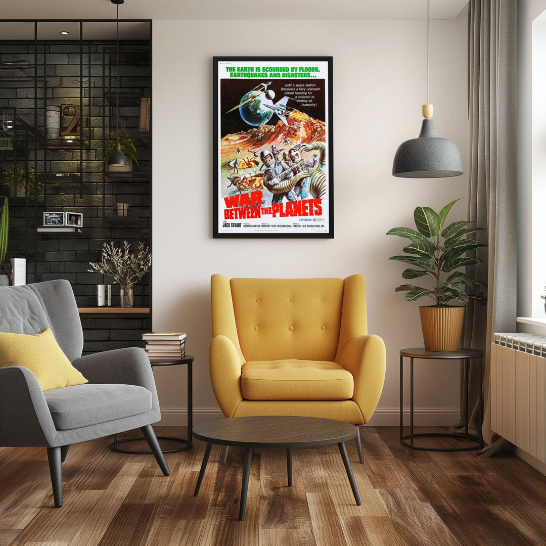 "War Between The Planets" (1966) Framed Movie Poster