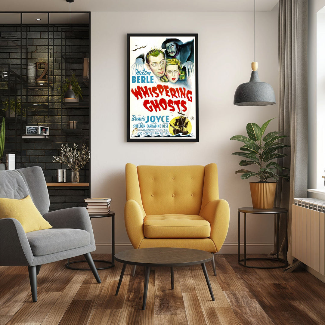 "Whispering Ghosts" (1942) Framed Movie Poster