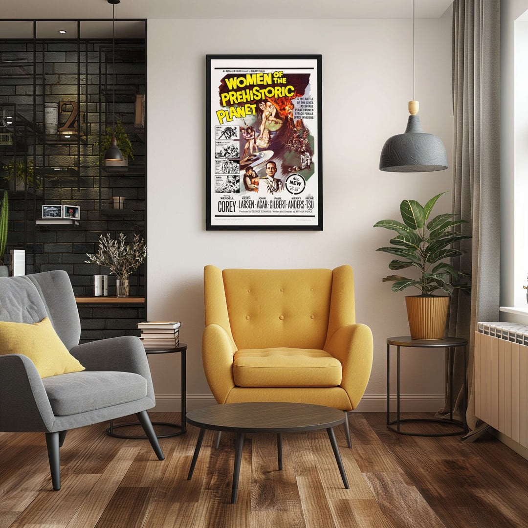 "Women Of The Prehistoric Planet" (1966) Framed Movie Poster