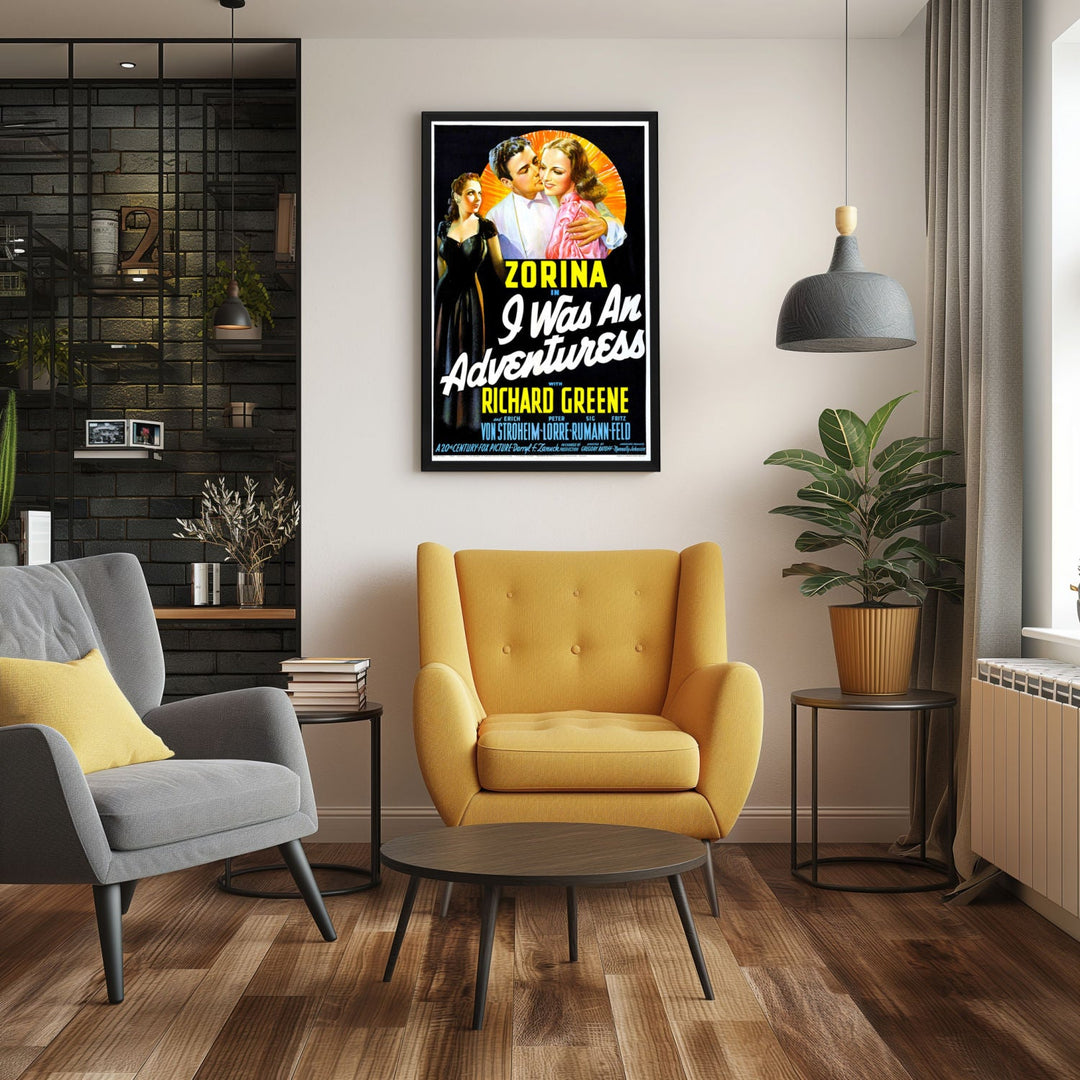 "I Was An Adventuress" (1940) Framed Movie Poster