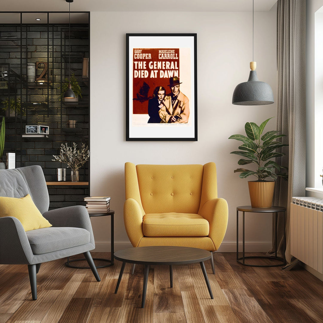 "General Died at Dawn" (1936) Framed Movie Poster