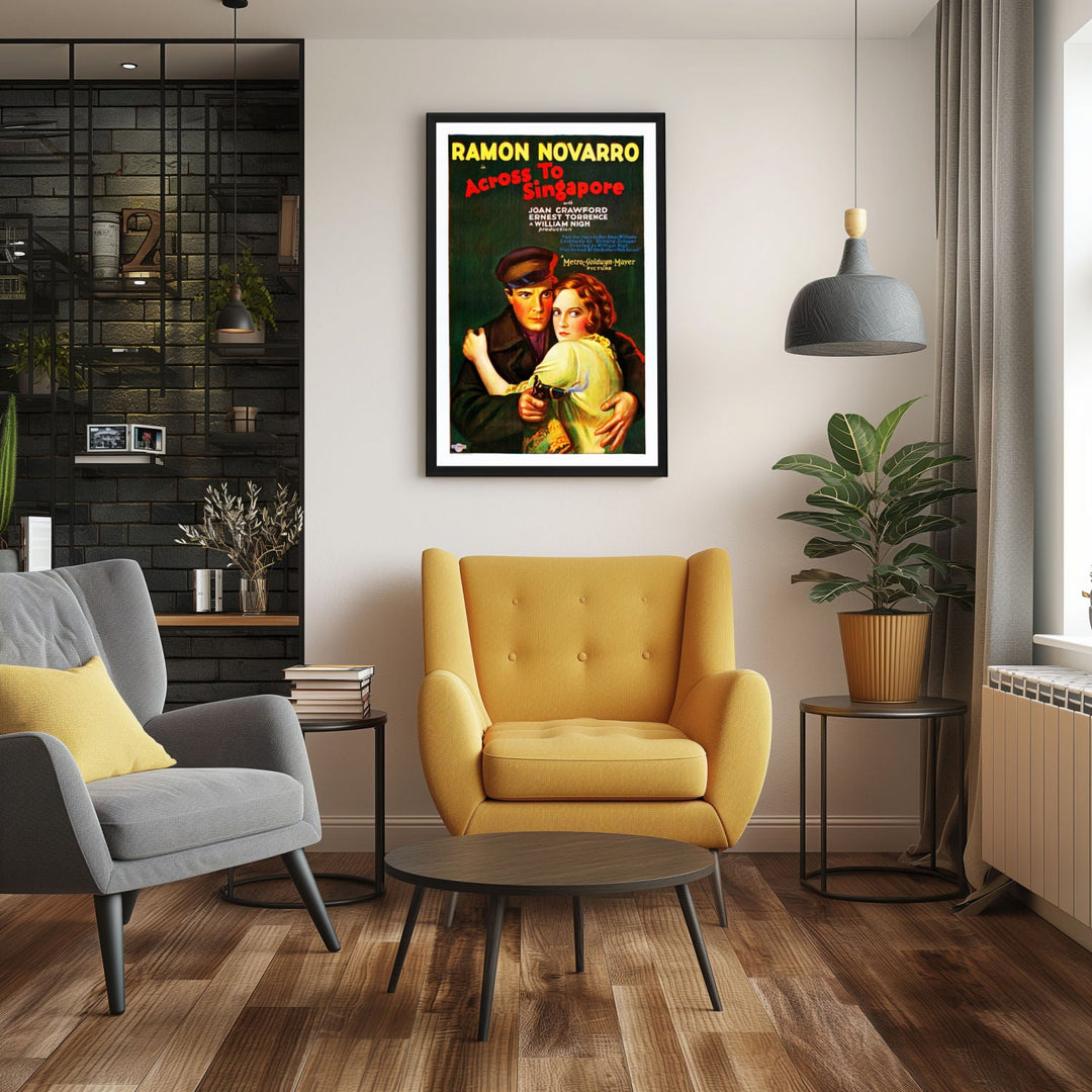 "Across To Singapore" (1928) Framed Movie Poster