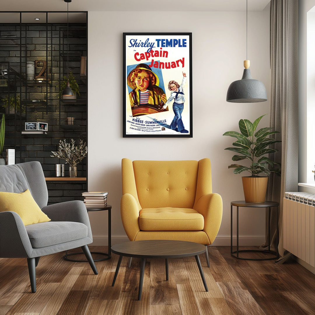 "Captain January" (1936) Framed Movie Poster