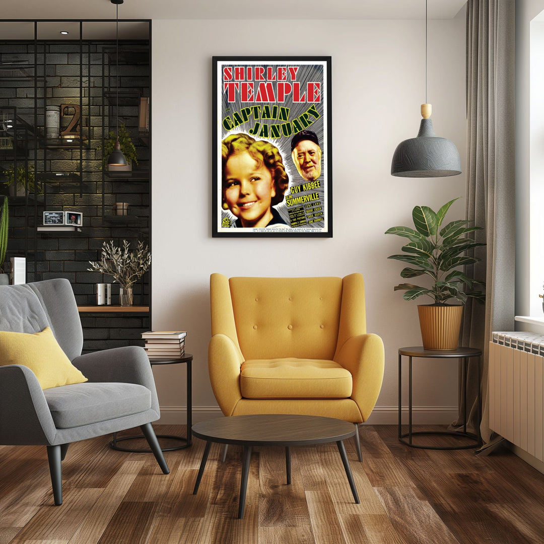 "Captain January" (1936) Framed Movie Poster