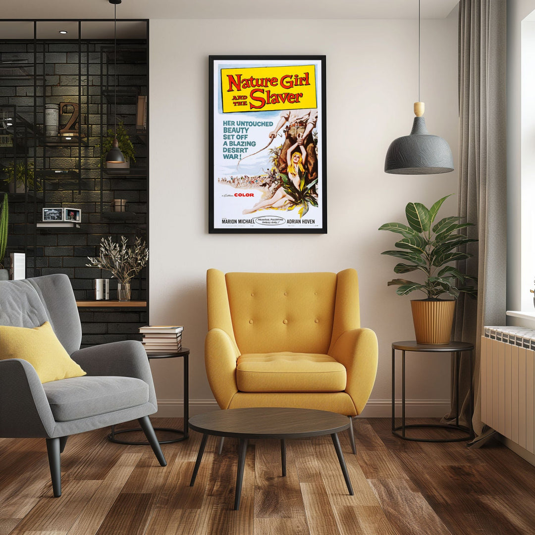 "Nature Girl And The Slaver" (1957) Framed Movie Poster
