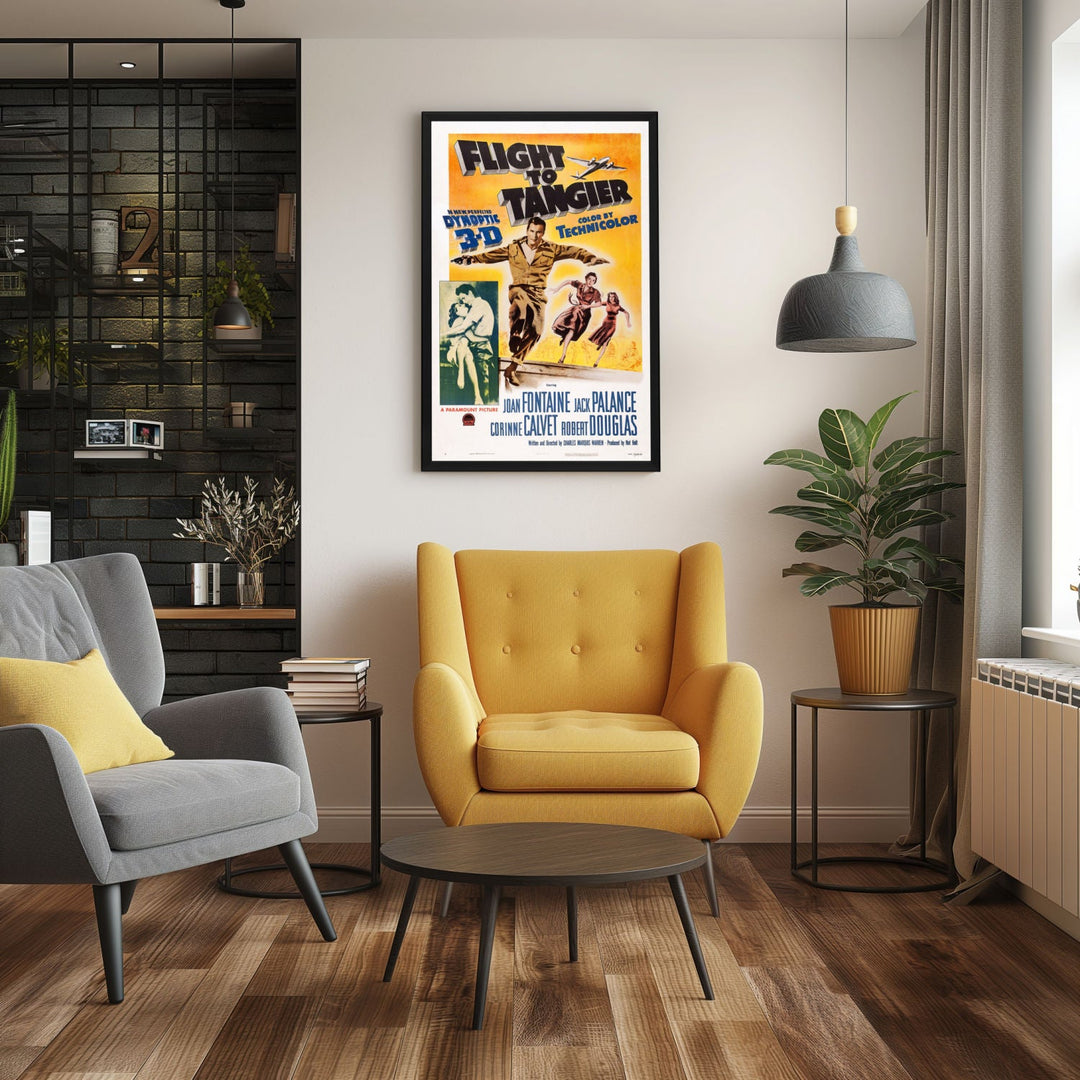 "Flight To Tangier" (1953) Framed Movie Poster