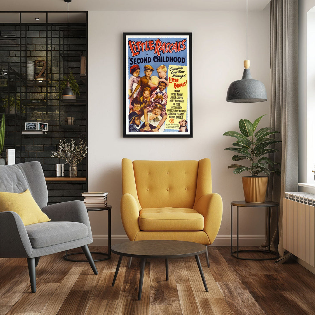 "Second childhood" (1936) Framed Movie Poster